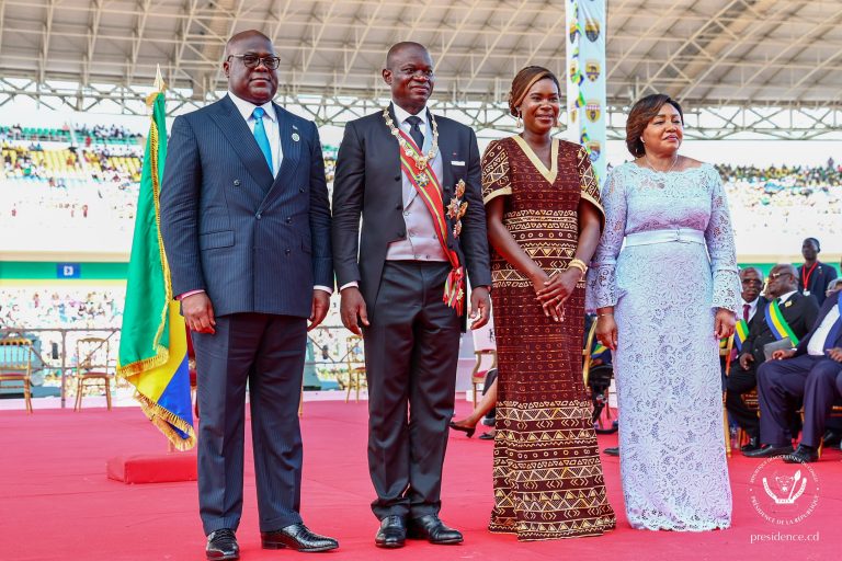 Gabon/Investiture de Brice Clotaire: F. Tshisekedi prend part